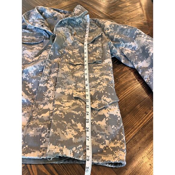 US Military Digital Camo Hooded Jacket Men M Field Coat Universal Pattern Stains - Picture 5 of 10